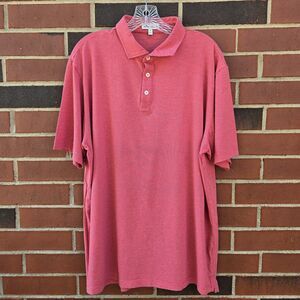 Peter Millar Mens XL Polo Shirt Pima Cotton Blend Stretchy Striped Excellent